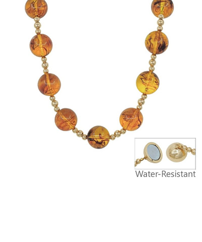 Sophie Beaded Necklace, Tortoise