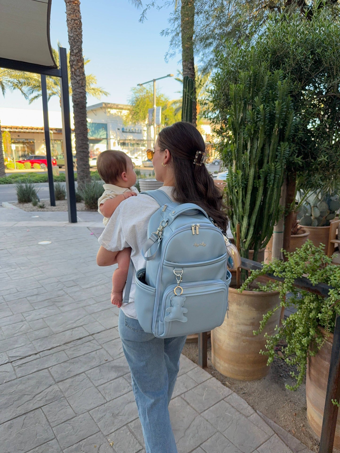Teddy Blue Boss Plus™ Backpack Diaper Bag