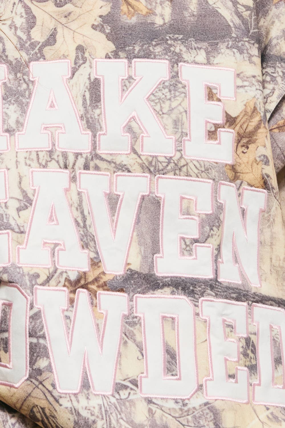 Make Heaven Crowded Mock Neck Sweatshirt| Camo