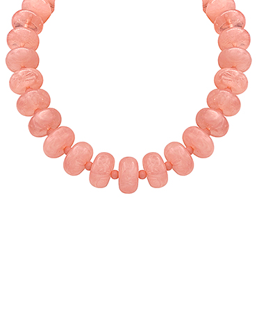 Emma Beaded Necklace, Pink