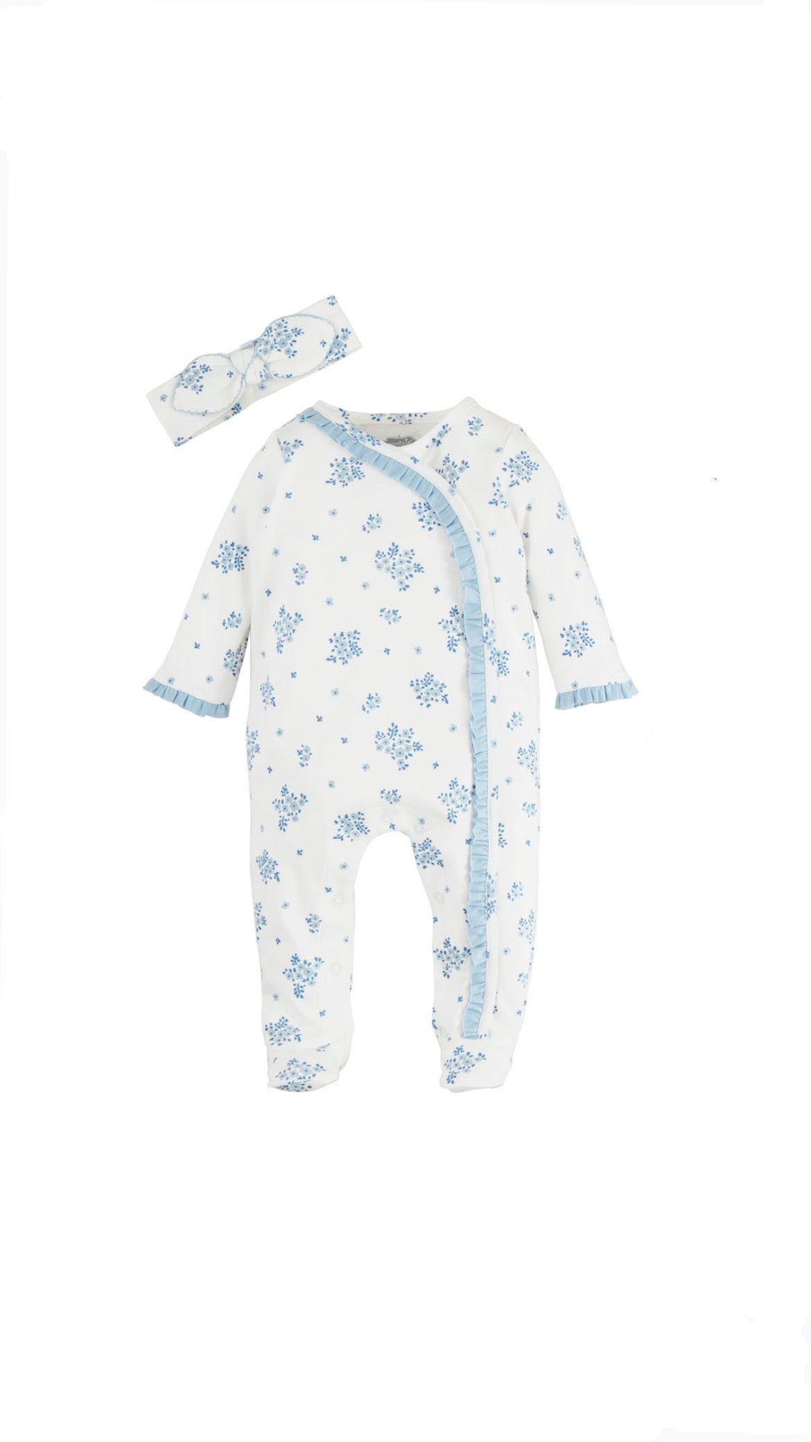 Ditsy Floral Sleeper, White