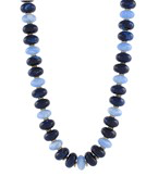 Wren Beaded Necklace, Blue Multi