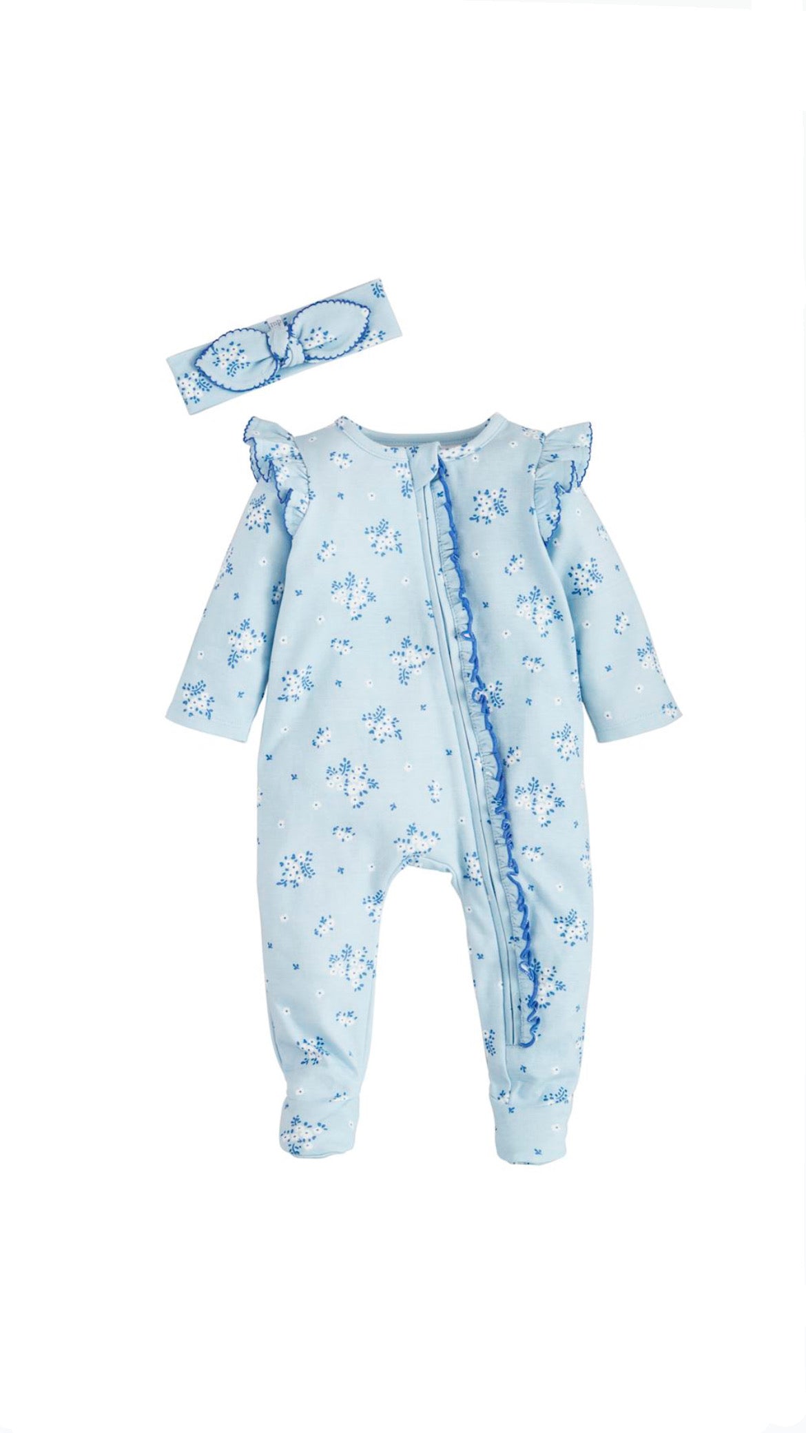 Ditsy Floral Sleeper, Blue