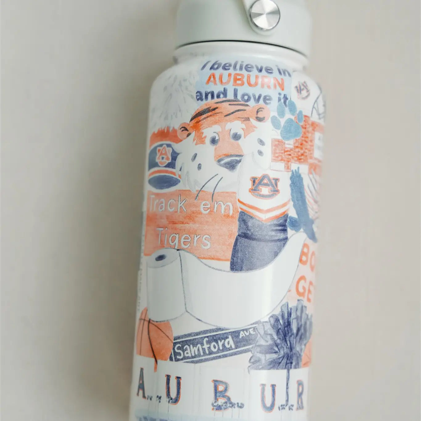 Auburn University 32oz Insulated Water Bottle