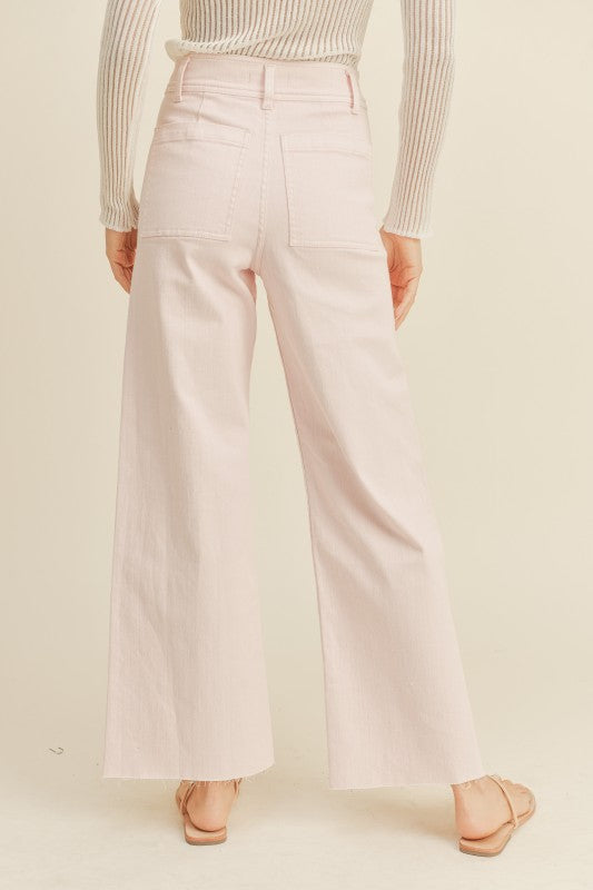 Pink Paradise Wide Leg Denim Pants