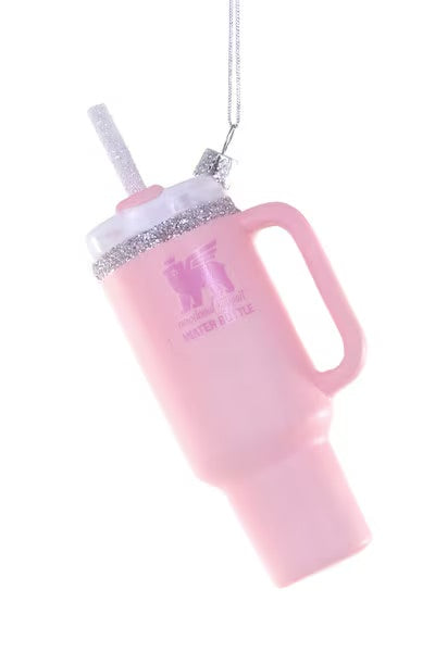 Beverage Tumbler Ornament, Pink