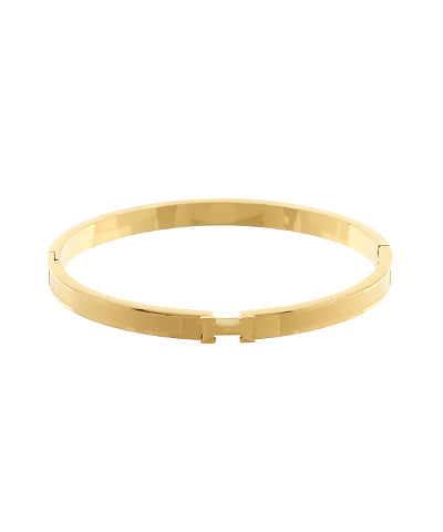 H Bangle Bracelet, Gold