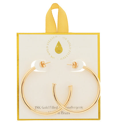 45mm Classic Gold Hoops