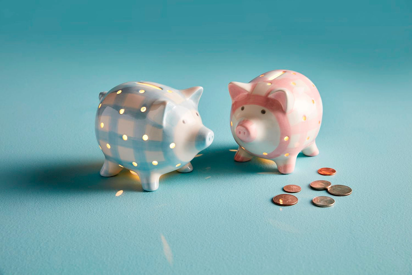 Light Up Piggy Bank, Pink