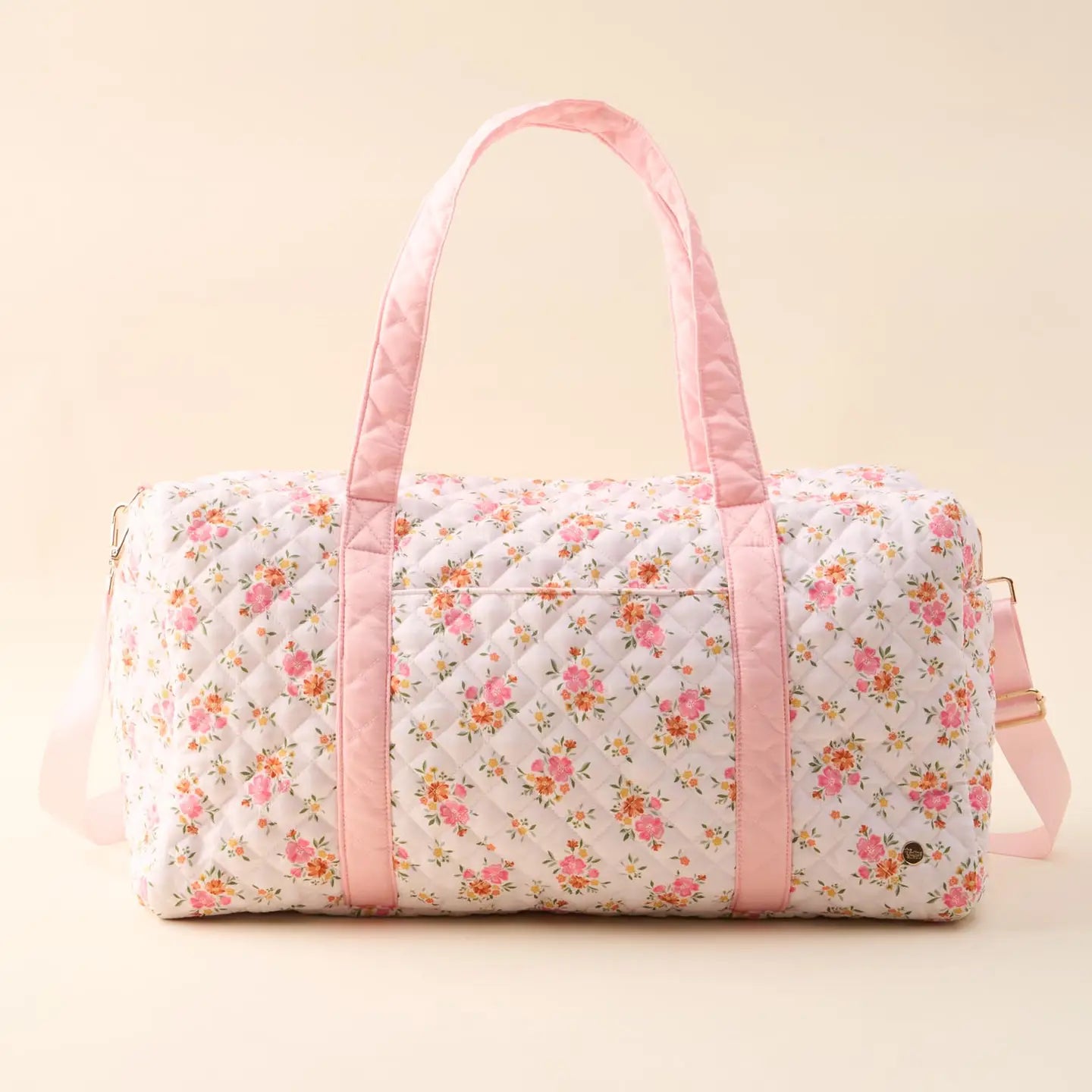 On The Go Quilted Weekender Bag, Endless Daydream Cream/Pink