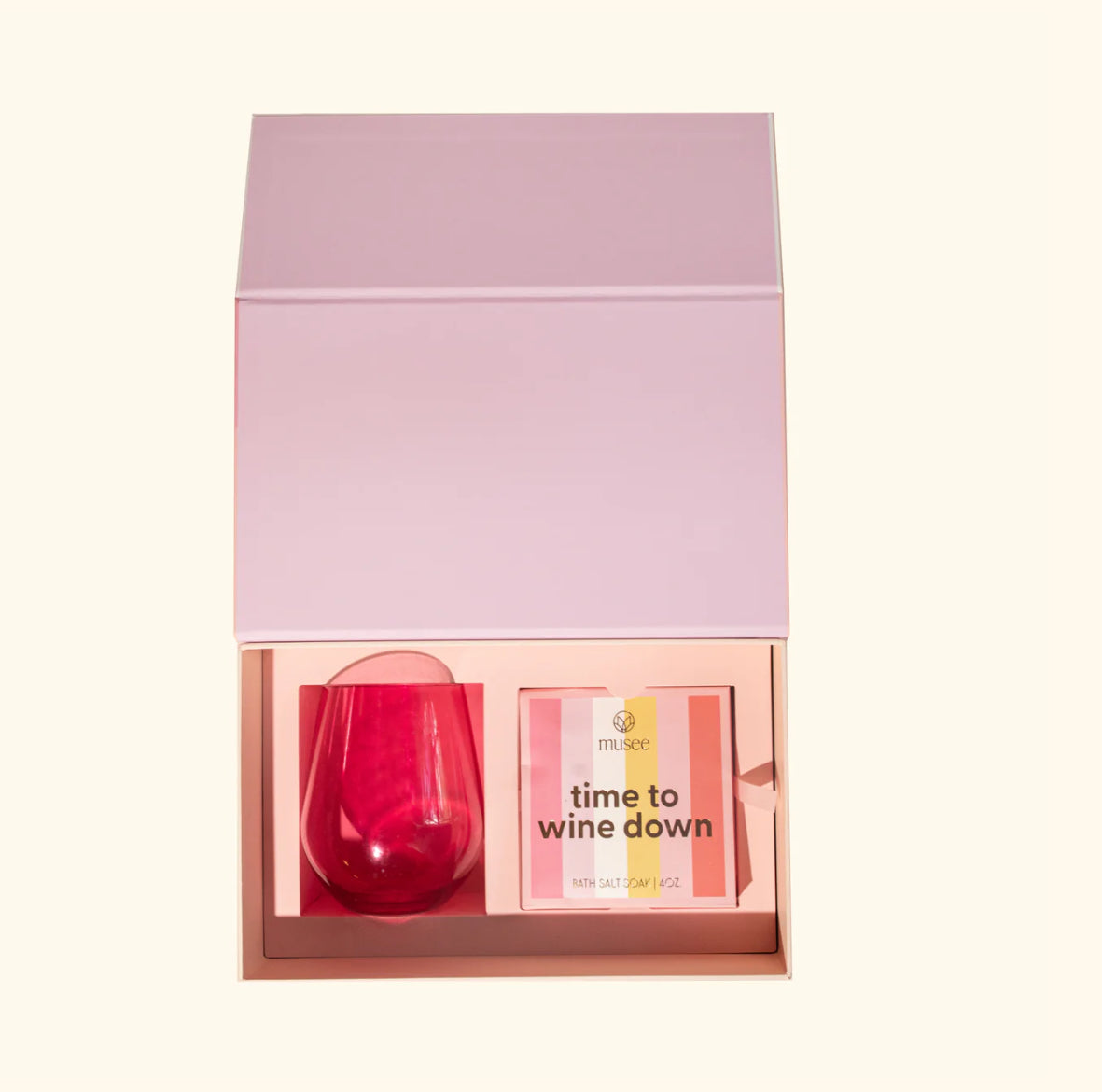 Cheers Wine Glass & Bath Salt Trio