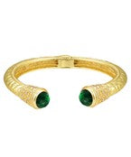Canes Demi Cuff, Emerald