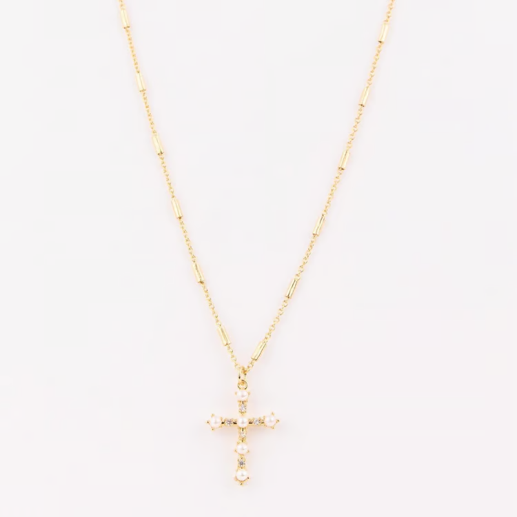 Fauna Luxe Cross Necklace