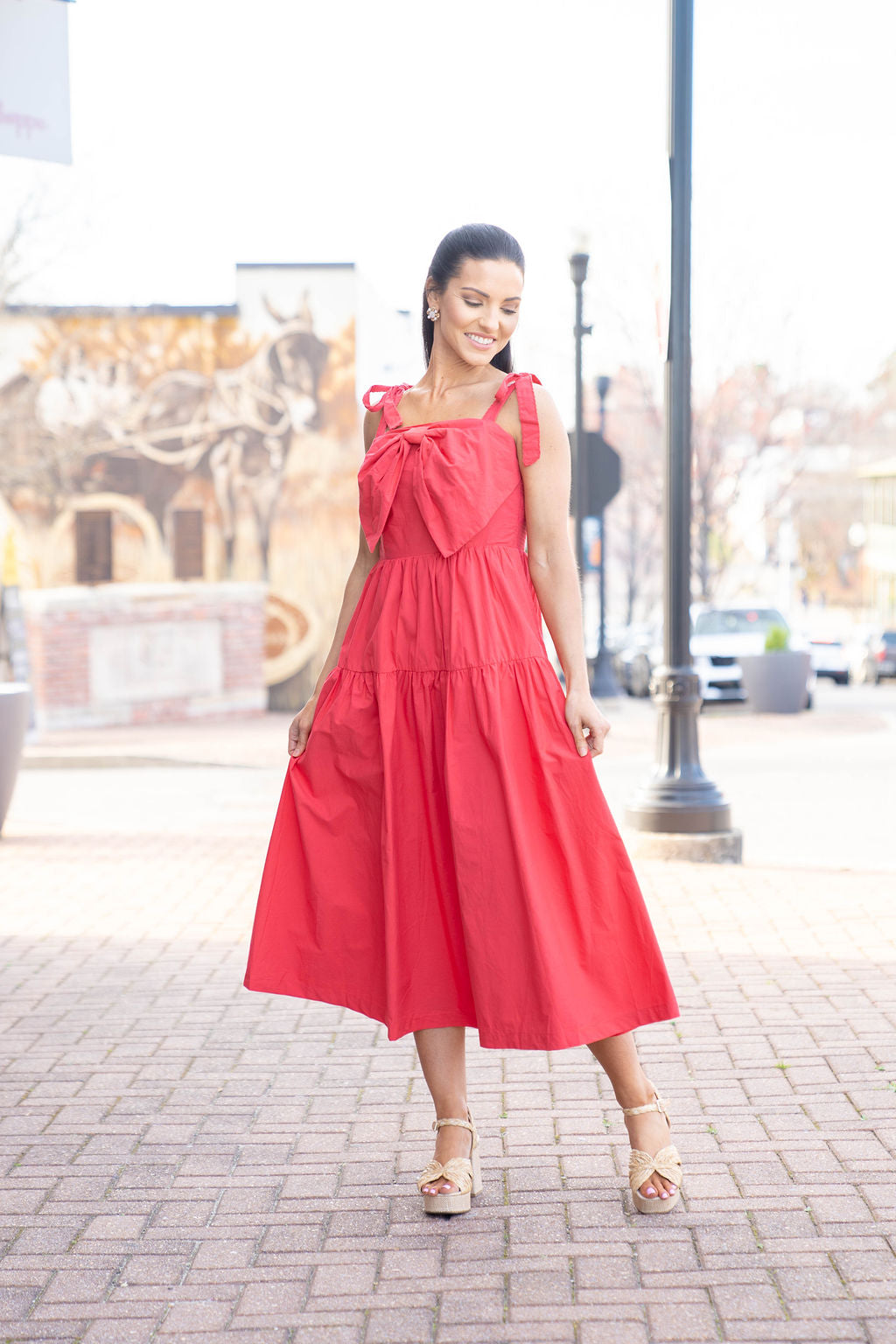 Raspberry Fizz Midi Dress