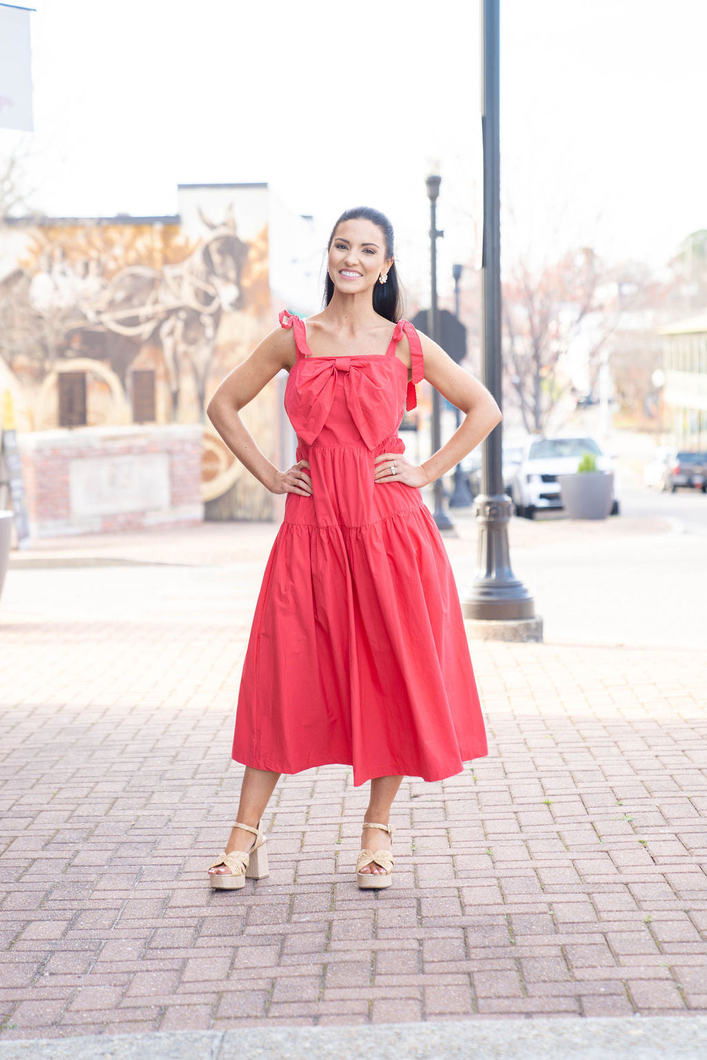 Raspberry Fizz Midi Dress