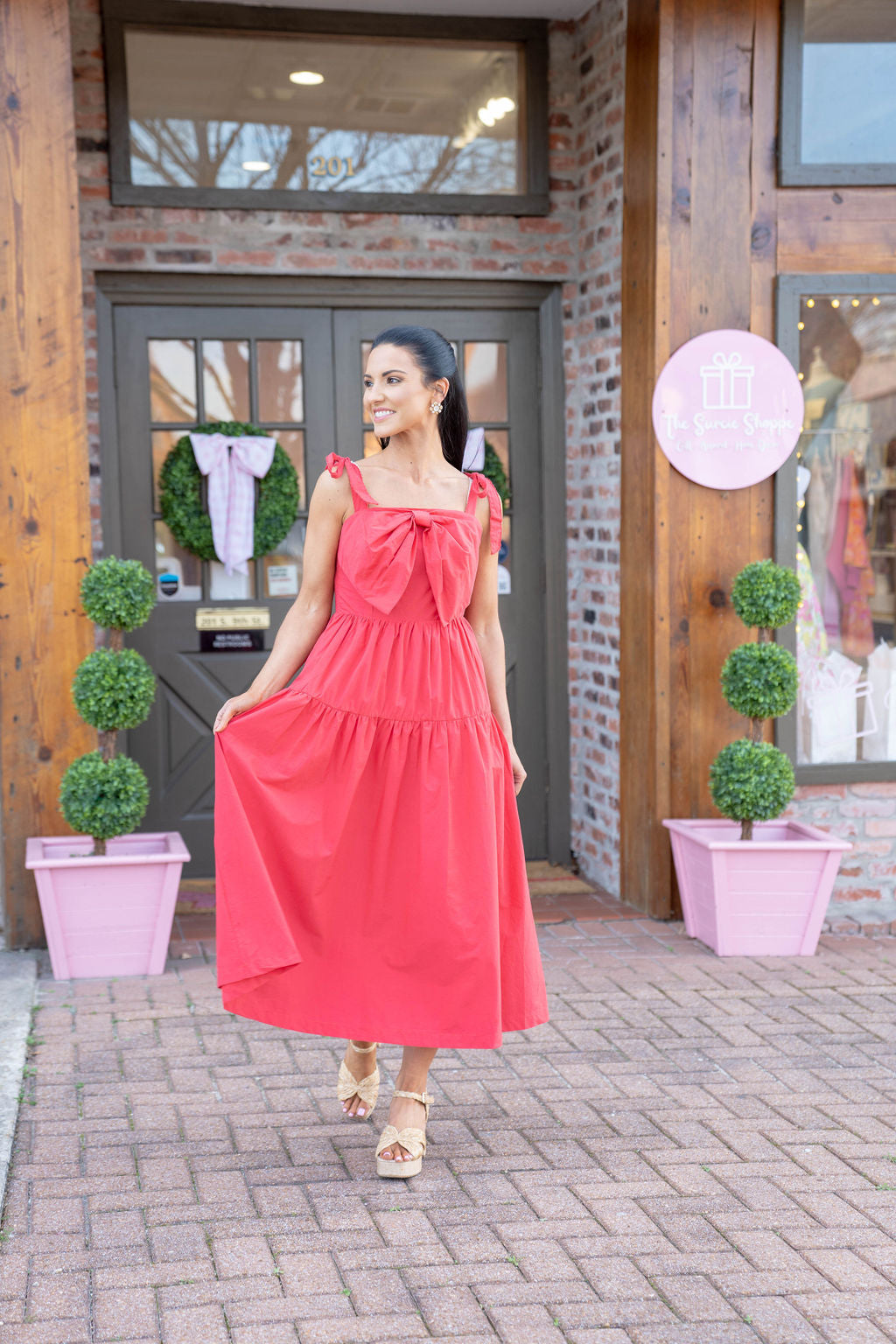 Raspberry Fizz Midi Dress