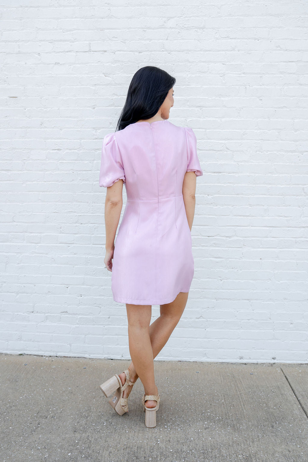 Rosé Silhouette Dress, Pink
