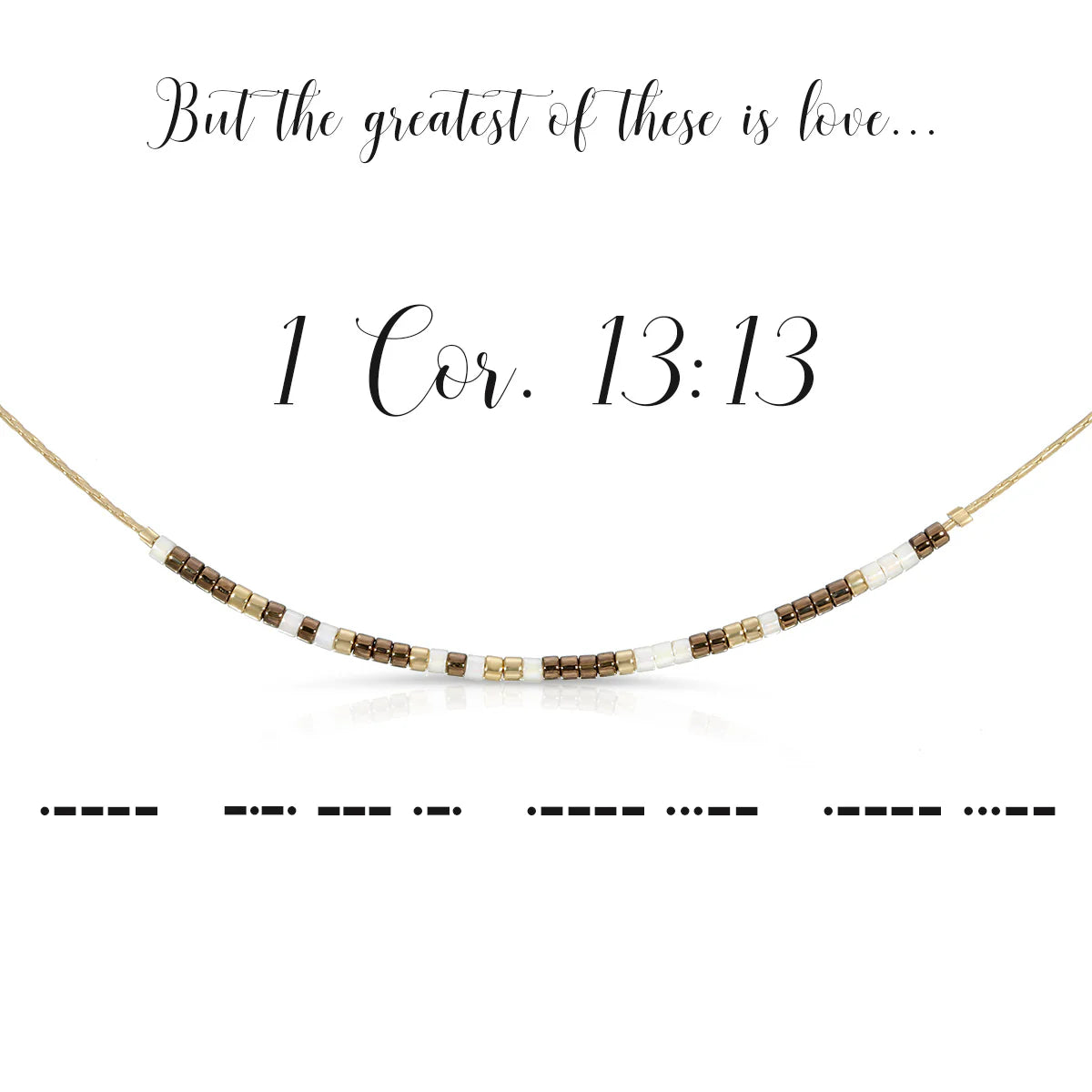 Morse Code Necklace | 1 Cor 13:13