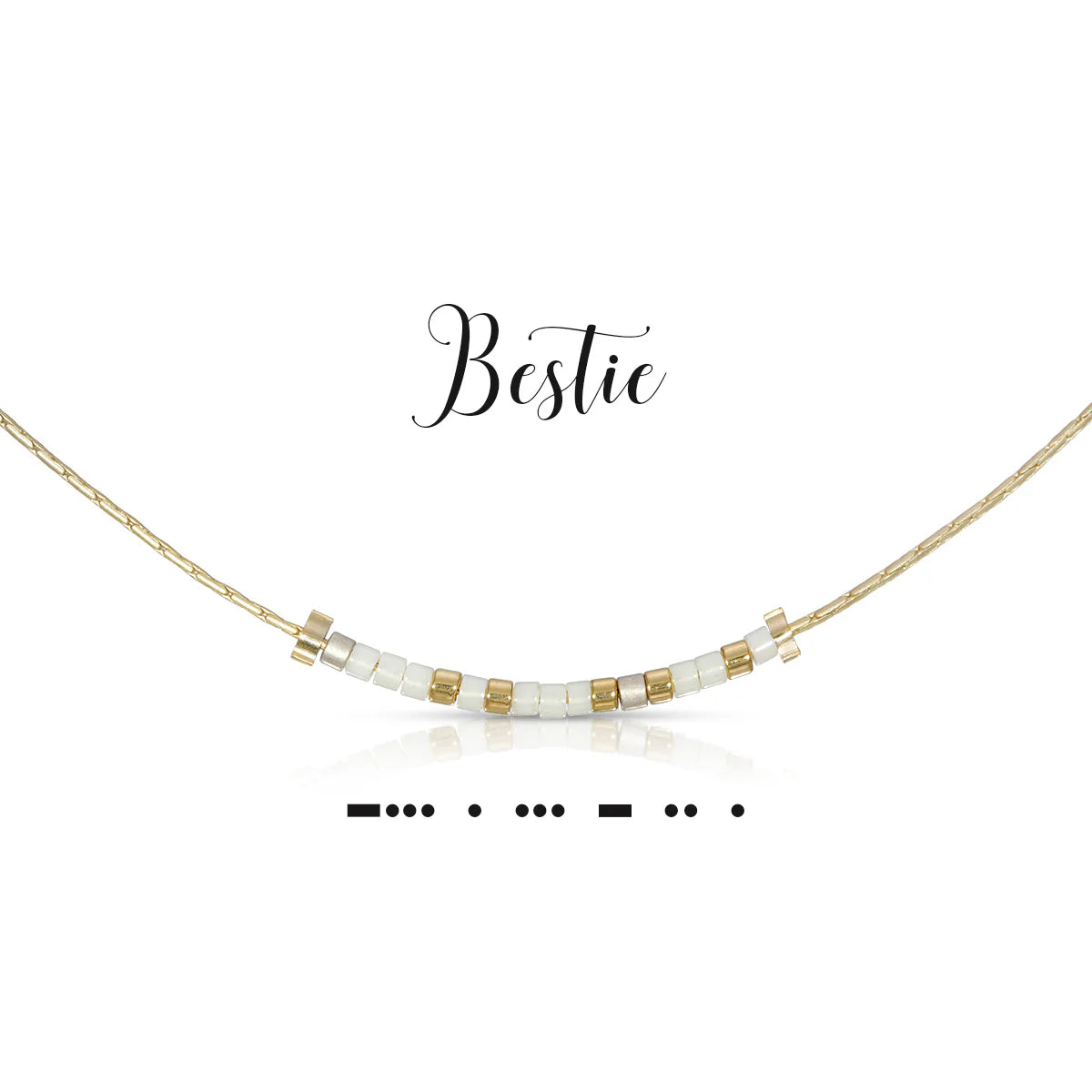 Morse Code Necklace | Bestie