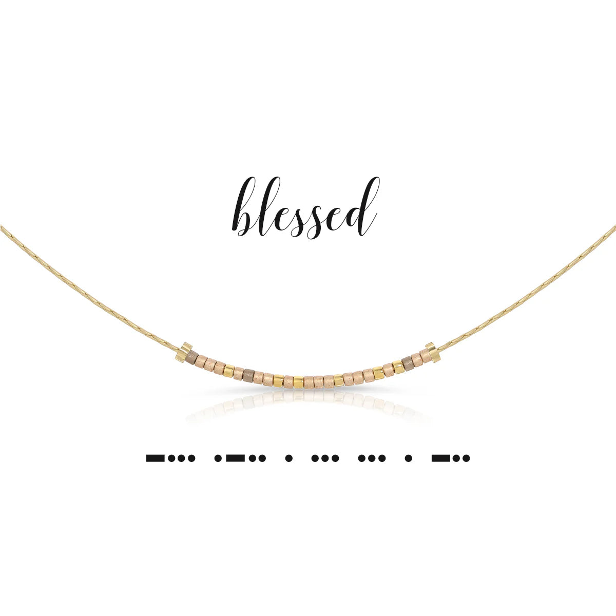 Morse Code Necklace | Blessed