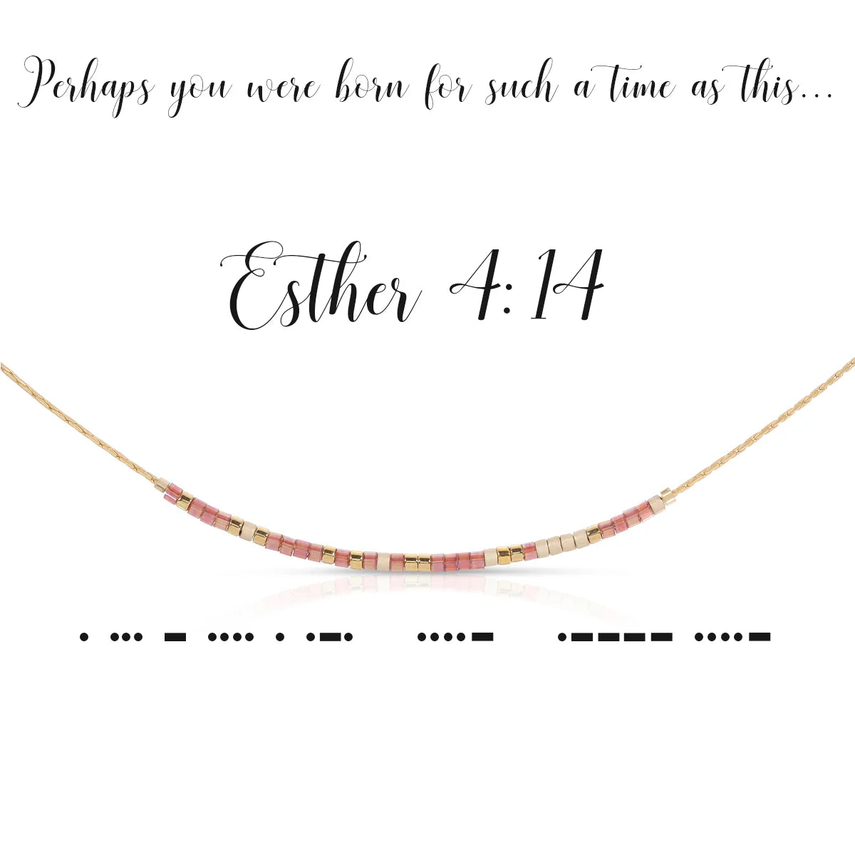 Morse Code Necklace | Esther 4:14