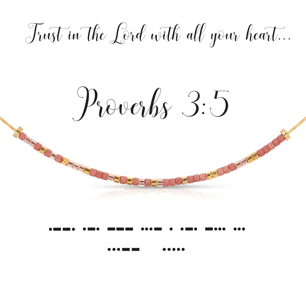 Morse Code Necklace | Proverbs 3:5