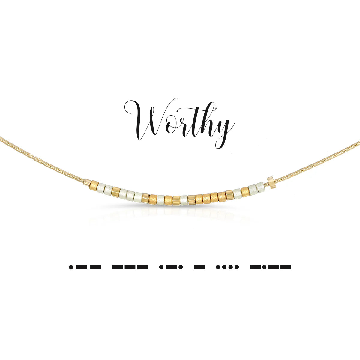 Morse Code Necklace | Worthy