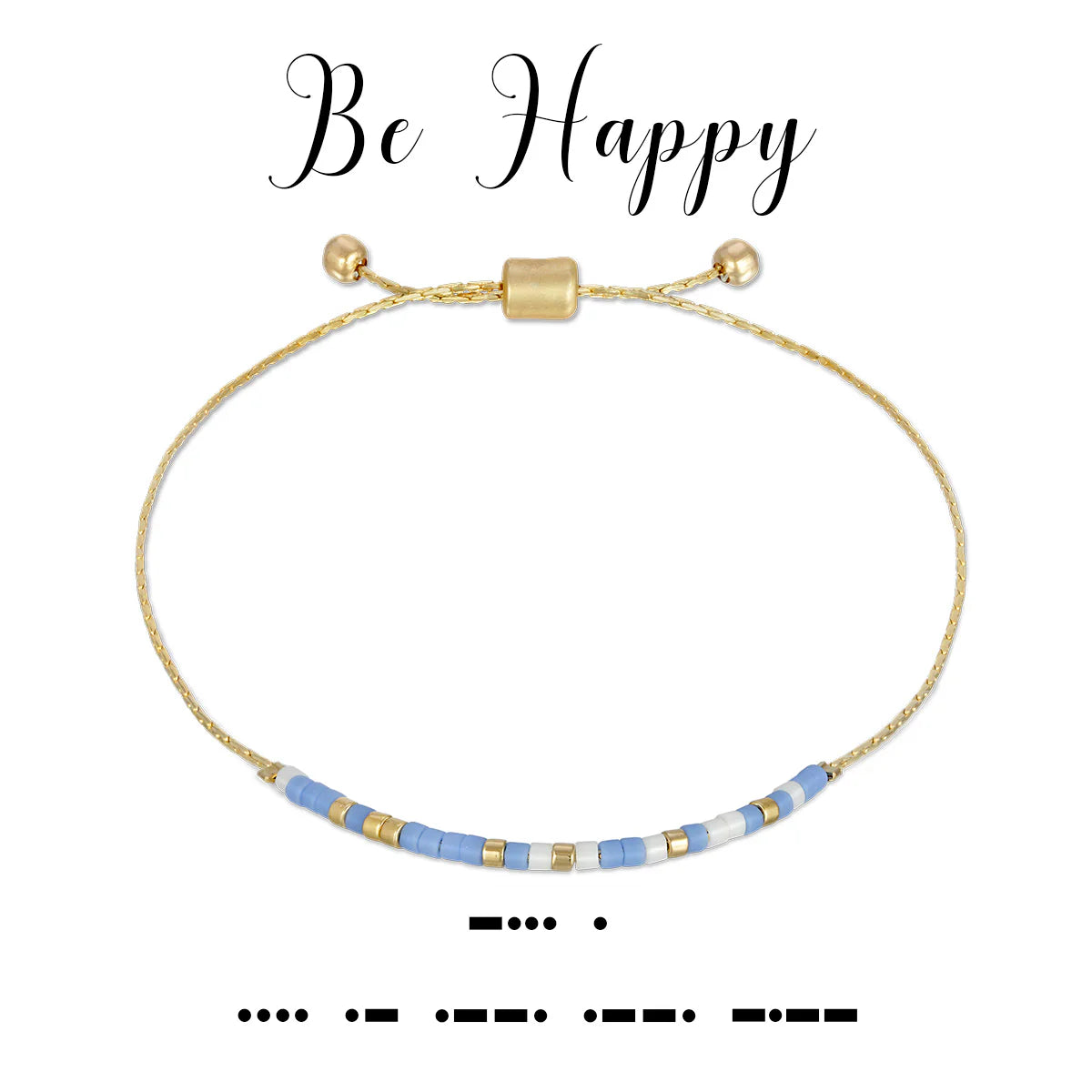 Morse Code Bracelet | Be Happy