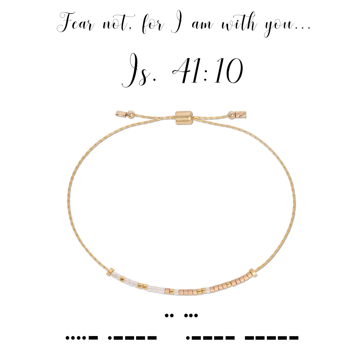 Morse Code Bracelet | Isaiah 41:10