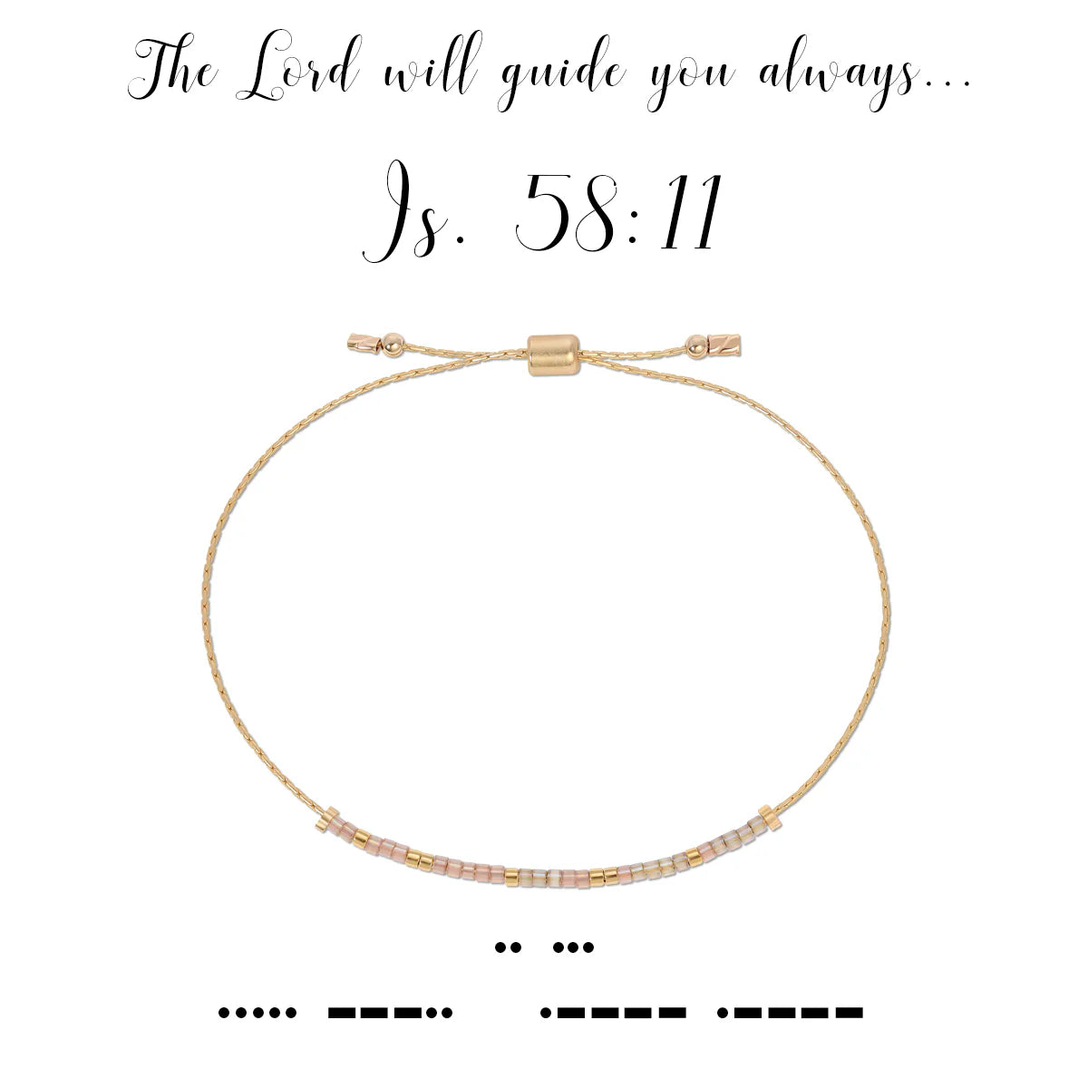 Morse Code Bracelet | Isaiah 58:11