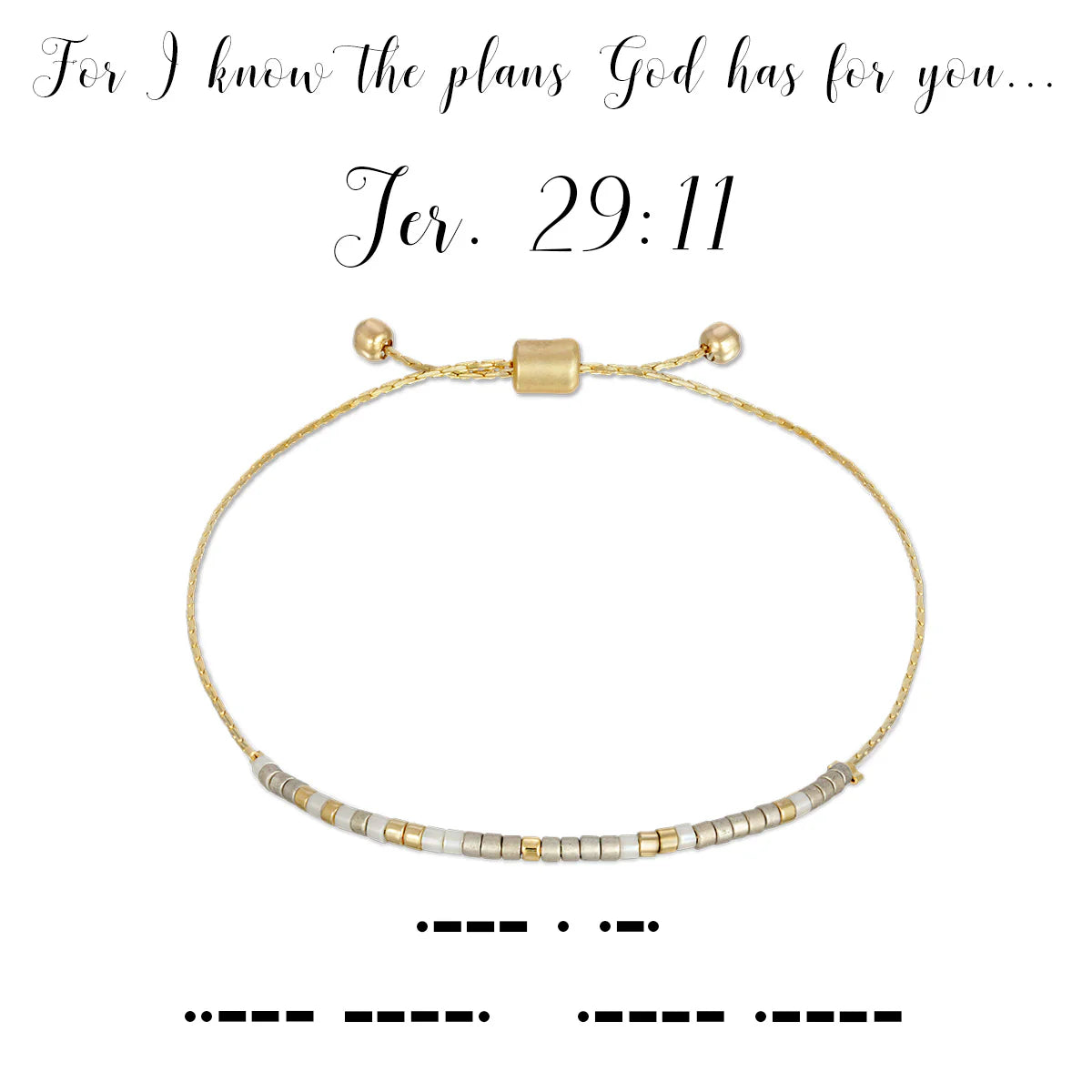 Morse Code Bracelet | Jer 29:11