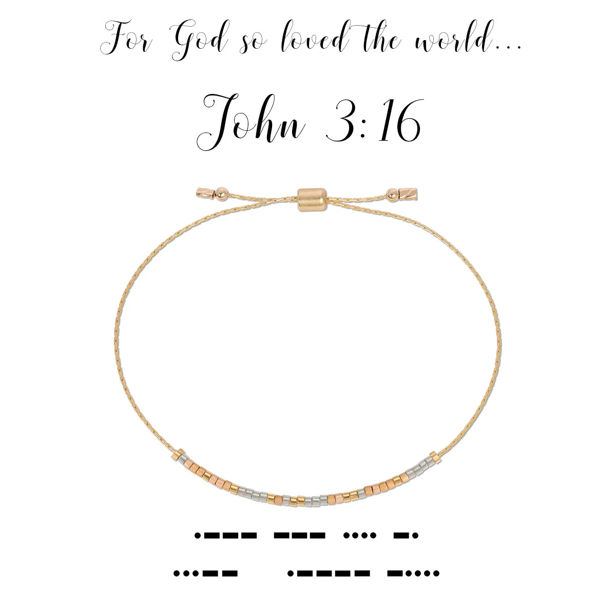 Morse Code Bracelet | John 3:16