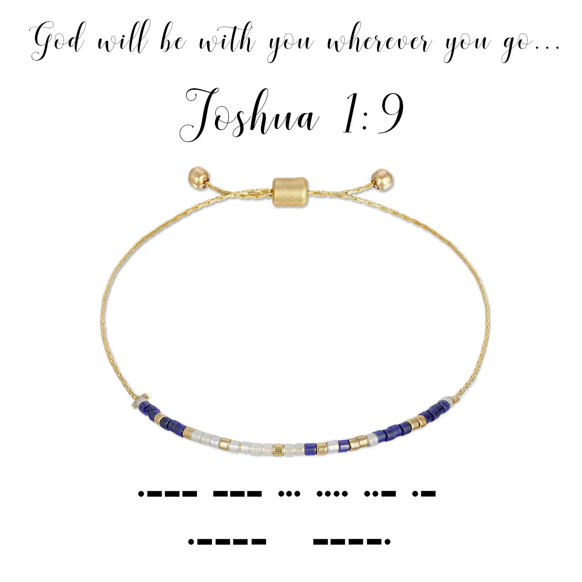Morse Code Bracelet | Joshua 1:9