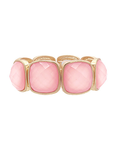 Gianna Stone Bracelet | Pink
