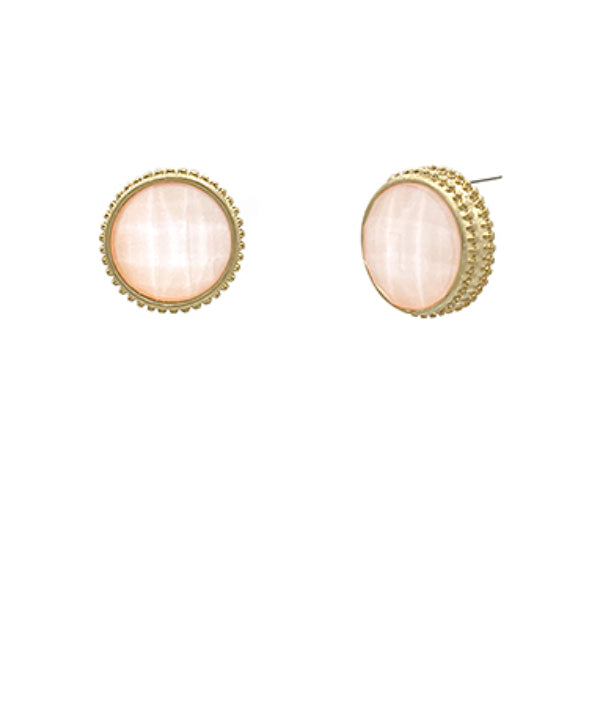 Giselle Statement Stud Earrings | Ivory