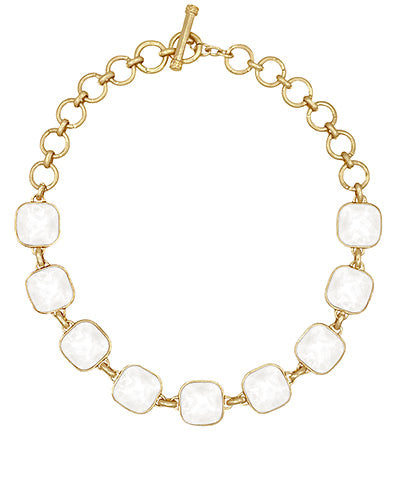 Hazel Stone Necklace | Ivory