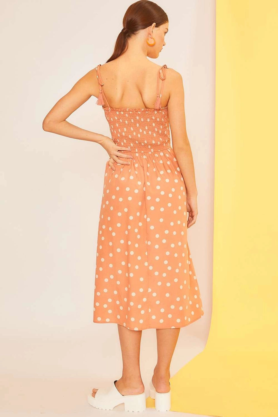 Plains Polka Dot Midi Dress