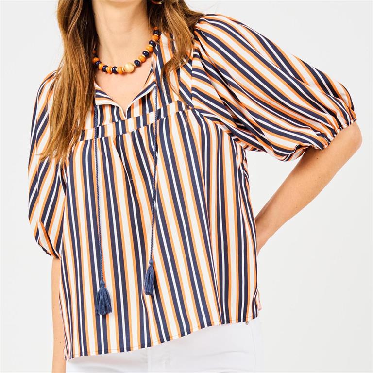 Penny Top | Pin Stripe