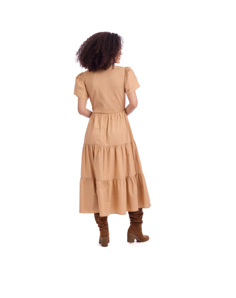 Patton Midi Dress, Tan