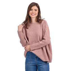 Sheffield Button Sweater, Blush