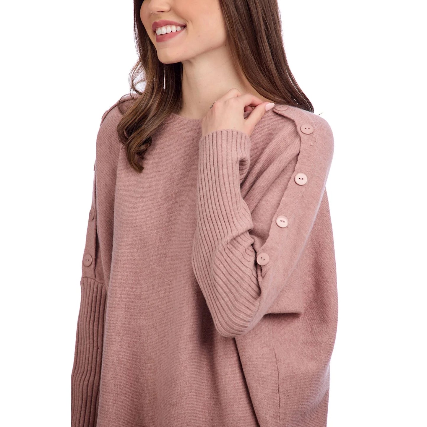 Sheffield Button Sweater, Blush