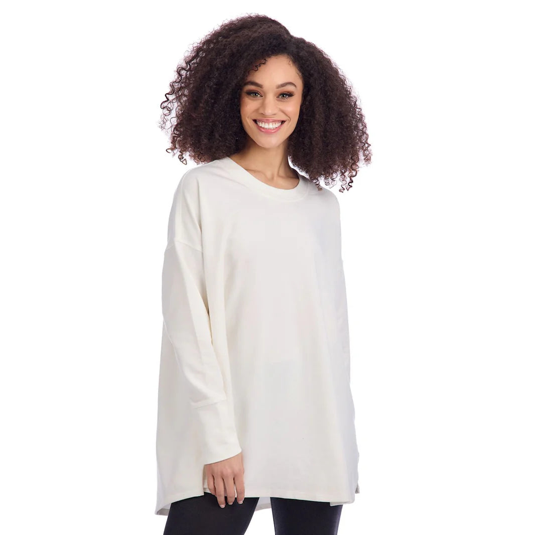 Libby Swing Hem Top, Cream