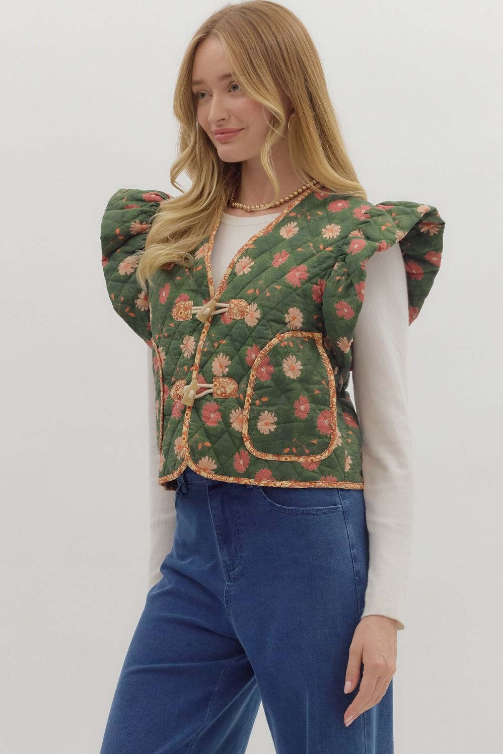 Forest Floral Vest
