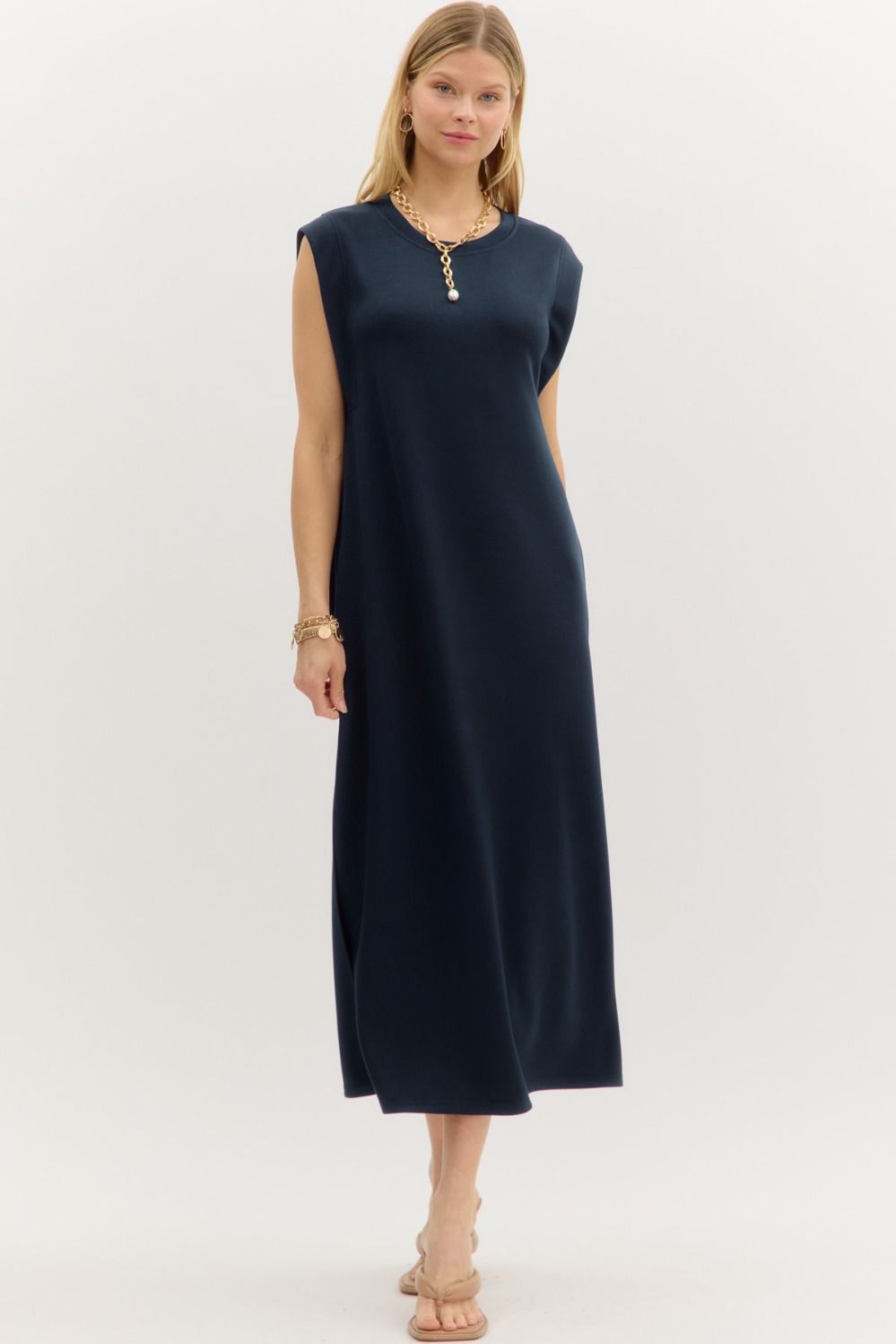 Must Have Jersey Knit Dress, Navy