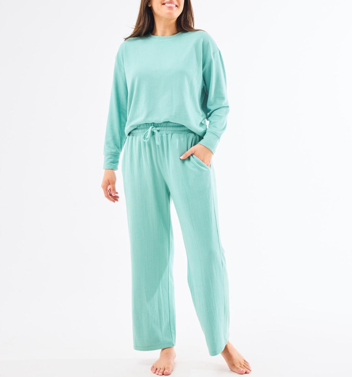 Sophie PJ Pants Set, Lagoon