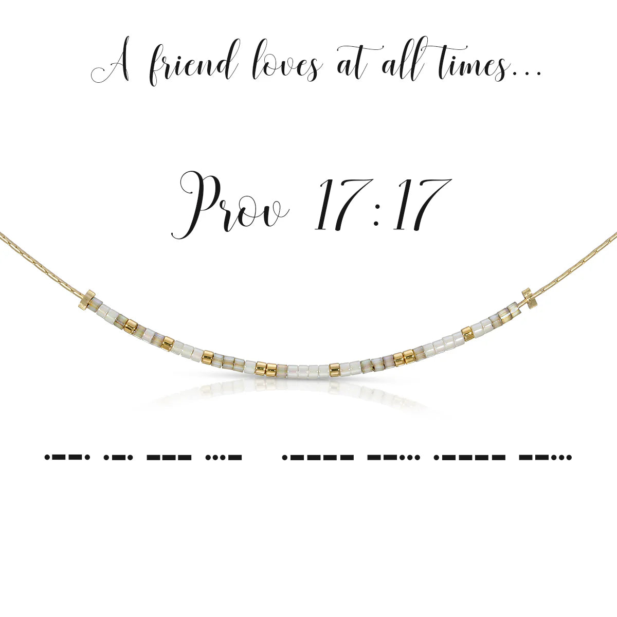 Morse Code Necklace | Prov 17:17
