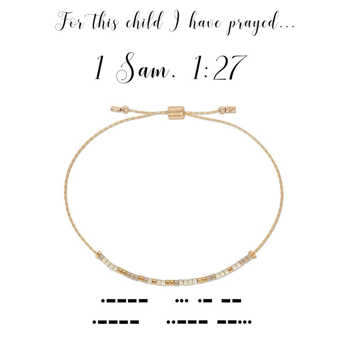 Morse Code Bracelet | 1 Sam 1:27