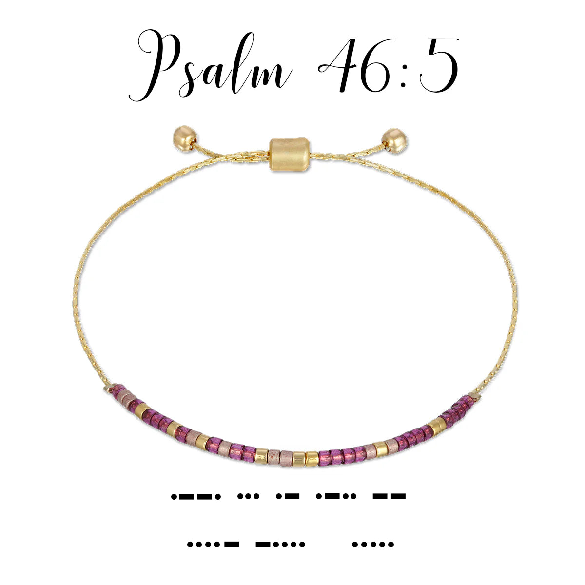 Morse Code Bracelet | Psalm 46:5