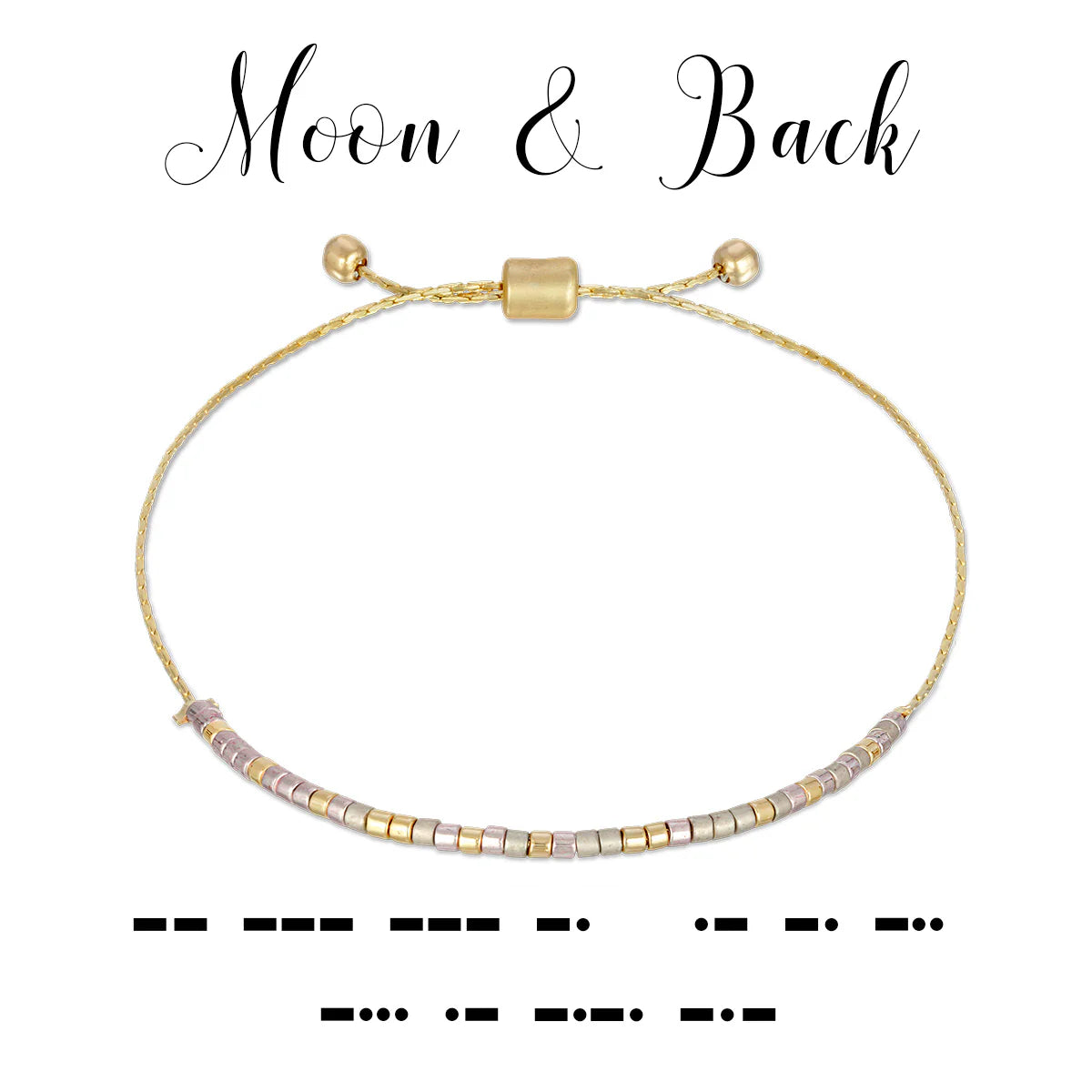 Morse Code Bracelet | Moon and Back
