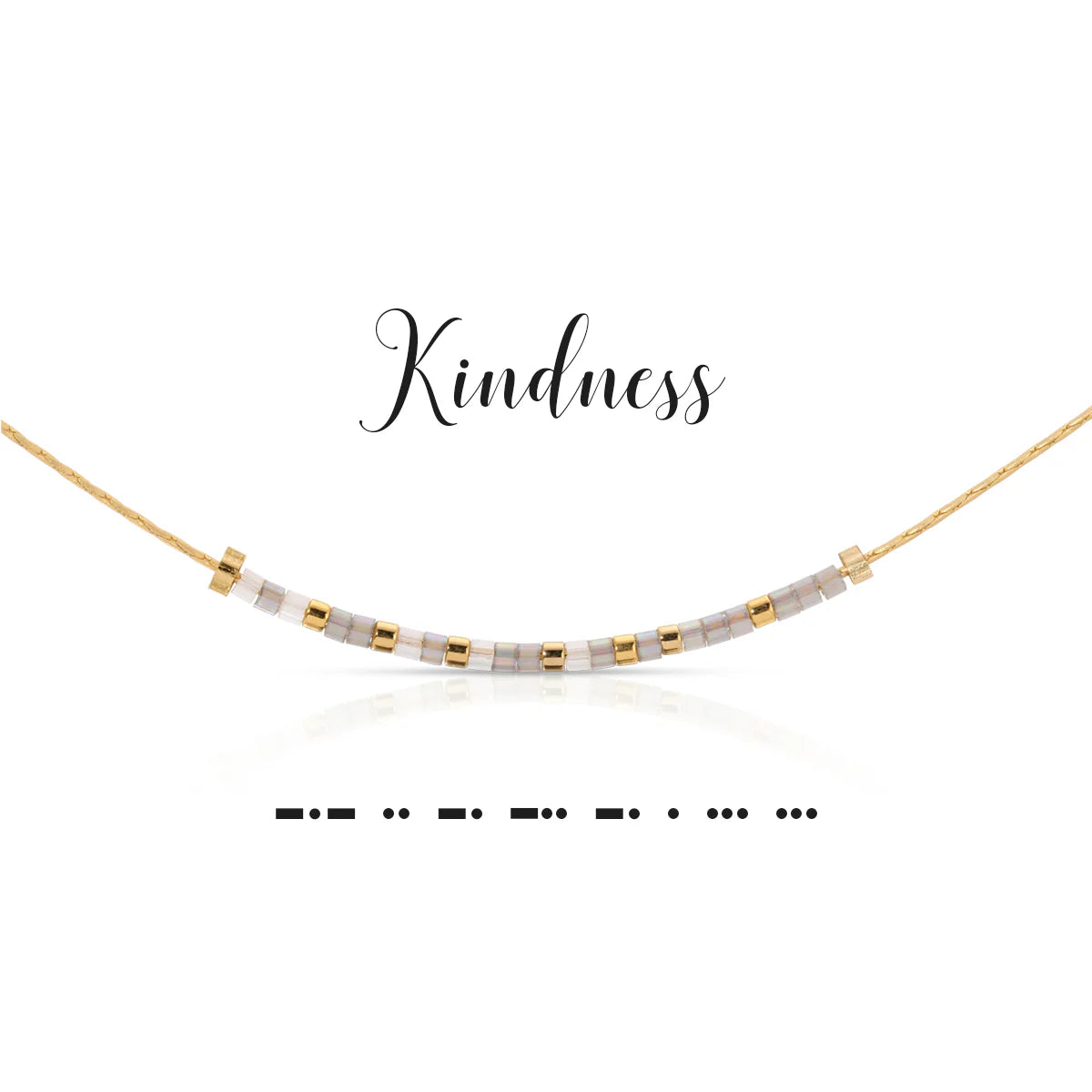 Morse Code Necklace | Kindness